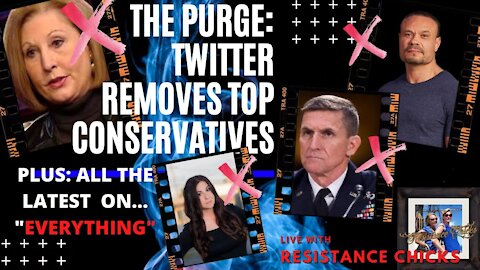 The PURGE From Twitter Sidney Powel, Gen Flynn, Tracy Beanz, Bongino & MORE 1 8 2021