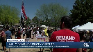 Great 48! group holds rally at Arizona Capitol building