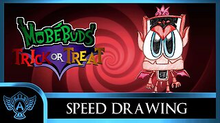 Speed Drawing: MobéBuds Trick or Treat - Pyrogoile | A.T. Andrei Thomas 2023