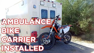 Ambulance Motorcycle Carrier Installed | Ambulance Conversion Life