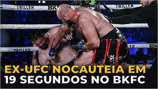 EX-LUTADOR DO UFC ESTREIA NO BOXE SEM LUVAS COM NOCAUTE RÁPIDO!!