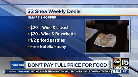 Lavash, bruschetta, pastries, wine and more for an awesome price!