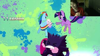 My Little Pony Characters (Twilight Sparkle And Rainbow Dash) VS Gengar The Pokemon In A Battle