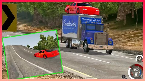 TruckFails | Cars vs Giant Bulge #08 | BeamNG.Drive |TrucksFails