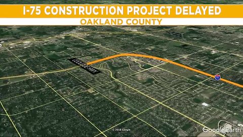 Massive I-75 construction project in Oakland County delayed due to weather