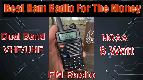 Budget Ham Radio, Weather Emergency Radio Baofeng BF-F8HP Dual Band UHF/VHF Handheld Radio