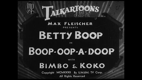 Betty Boop - Boop Oop A Doop (1932)