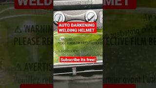 Auto darkening welding helmet review #shorts