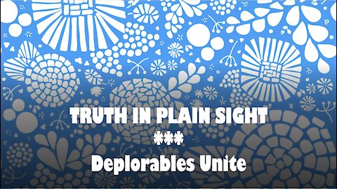 Truth in Plain Sight: Deplorables Unite