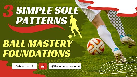At Home Soccer Drills | 3 Simple Sole Roll Patterns