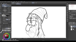 Lets Draw A Poor Sad Homeless Character in CLIP STUDIO PAINT, SpeedArt