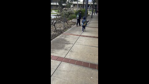 Kids going to school