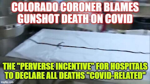 COLORADO CORONER LIES ABOUT COVID DEATHS!