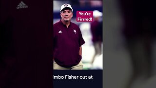 Jimbo Fisher Fired! #ncaafootball #aggies #secfootball