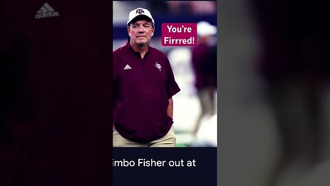 Jimbo Fisher Fired! #ncaafootball #aggies #secfootball