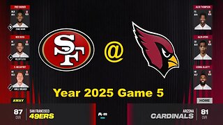 Madden 24 Year 2025 Game 5 49ers Vs Cardinals 2x speed