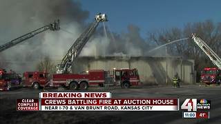 Fire crews respond to building fire in east KC