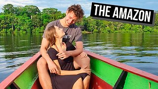 Swimming in CAIMAN INFESTED WATER in the AMAZON 🐊 (Lago Tarapoto Colombia)