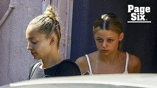 Nicole Richie and look-alike daughter Harlow, 15, enjoy day at nail salon