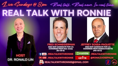 Real Talk With Ronnie - Special Guests - Fred Schneiderman and Jeffrey Sossa-Paquette