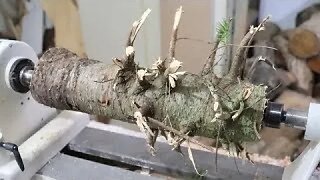 Woodturning my Christmas Tree (Fast Version)