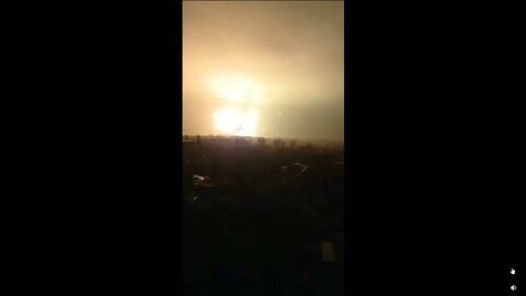 Explosion in Kharkiv, Ukraine causing Mushroom Cloud 03 01 2022