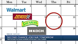 Second chance job fair tomorrow