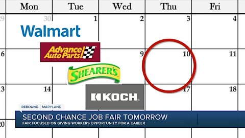 Second chance job fair tomorrow