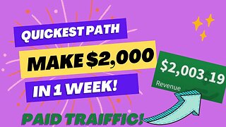 Quickest Path To $2000 Online, Promote CPA Offers, CPA Marketing Tutorial, Paid Traffic, CPAGrip