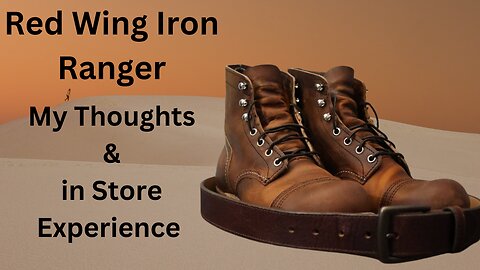 Red Wing Iron Rangers and Bison Belt