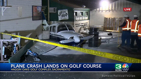 Plane Crashes On Golf Course Narrowly Missing Golfer in California