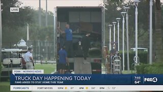 Red Sox equipment truck arrives in Fort Myers