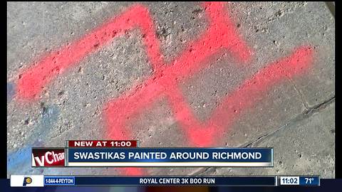 Richmond neighbors concerned about swastikas painted around community