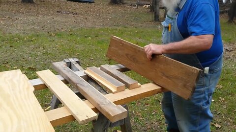 Log Cabin Build, In-Wall Firewood Box Tray