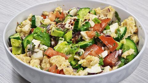A very healthy and quick salad! Avocado Mozzarella Salad Recipe