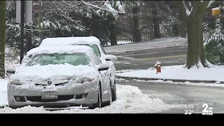 Baltimore City tackles snow storm focusing on side streets and bridges