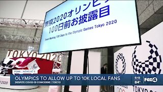 Olympics allowing up to 10K local fans to enter