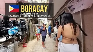 Walking Boracay's Main Street & Alleyways