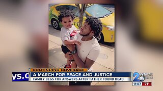 Family and friends of slain Baltimore man march for peace