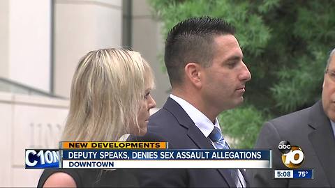 Deputy accused of sexual assault speaks publicly