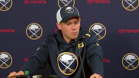 09/12 Jeff Skinner meets with reporters at training camp