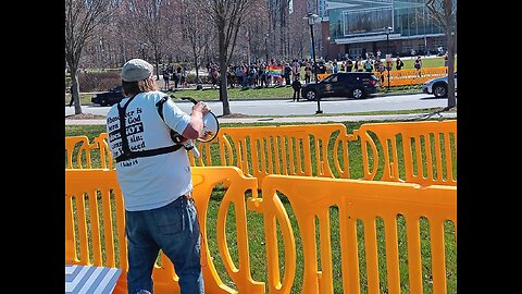 Towson University: Police Set Up THREE Barriers, Deploy 6 Police Officers, Allow Us To Use Bullhorn, We Draw A Crowd of 75-100 Students, Rebuking Hypocrites, Contending with Sodomites, Crowd Chants "Before & After" To Mock Elijah's Sign