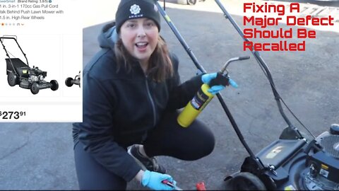 Helping Fellow Youtuber Fix DEFECTIVE PowerSmart Lawn Mower EASY PEASY DIY HOW TO #walmart #defect