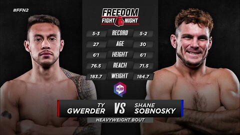 Full Fight - Shane Sobnosky vs. Ty Gwerder - Freedom Fight Night 2
