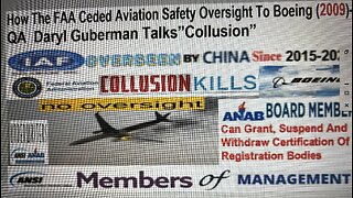 “How The FAA Ceded Aviation Safety Oversight To Boeing”- QA Expert Daryl Guberman Talks”Collusion”