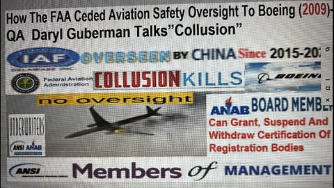 “How The FAA Ceded Aviation Safety Oversight To Boeing”- QA Expert Daryl Guberman Talks”Collusion”