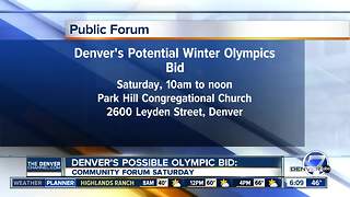 Olympic community forum Saturday