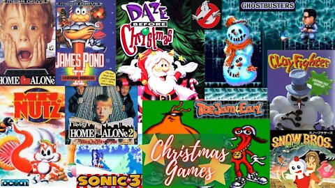 ALL Christmas - Holiday Season Sega Genesis Megadrive Games during Winter time - Noel