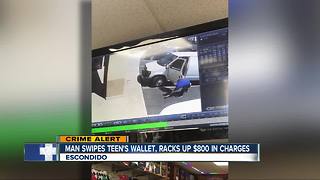 Man picks up teen's dropped wallet, later racks up charges