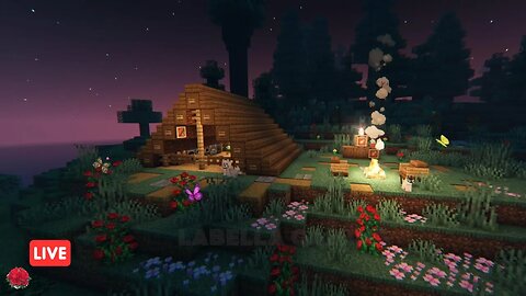 Camping at Sunset with LoFi Music to Relax, Study, Read or Sleep | Minecraft Ambience